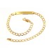 Bracciale Targhetta Oro Giallo 9kt Groumette