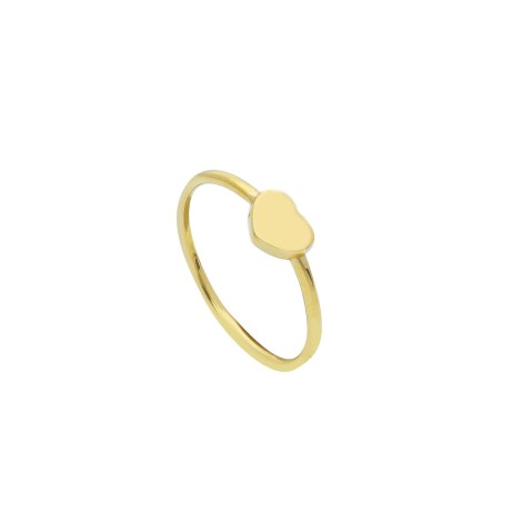 Anello Cuore Oro Giallo 9kt Sottile