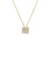 Collana Punto Luce Pavè Oro Giallo 9kt E Zirconi