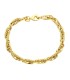 Bracciale Maglia Fantasia Oro Giallo 9kt Martellata