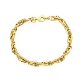 Bracciale Maglia Fantasia Oro Giallo 9kt Martellata