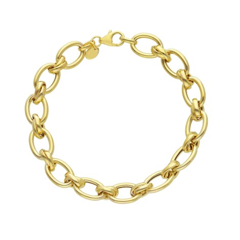 Bracciale Maglia Oro Giallo 9kt Roll On Fantasia