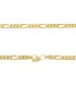 Collana Catena Figaro Oro Giallo 9kt Moschettone Filo 0,80