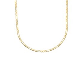 Collana Catena Figaro Oro Giallo 9kt Moschettone Ovale Filo 0,50
