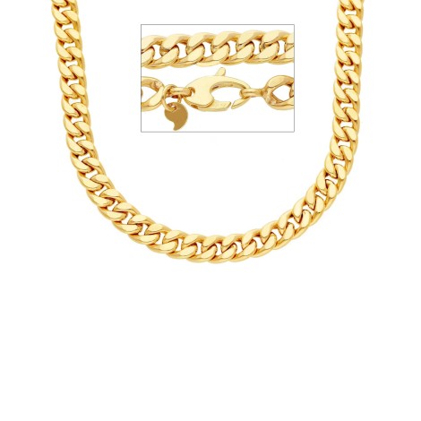 Collana Catena Groumette Oro Giallo 9kt Spessa