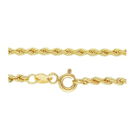 Collana Catena Torchon Oro Giallo 9kt Filo 0,40 chiusura