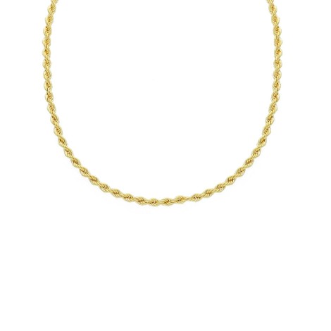 Collana Catena Torchon Oro Giallo 9kt Filo 0,40 dettagli