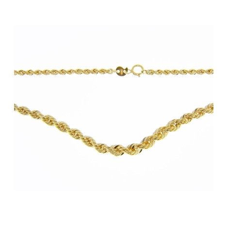 Collana Catena Torchon Oro Giallo 9kt Scalare