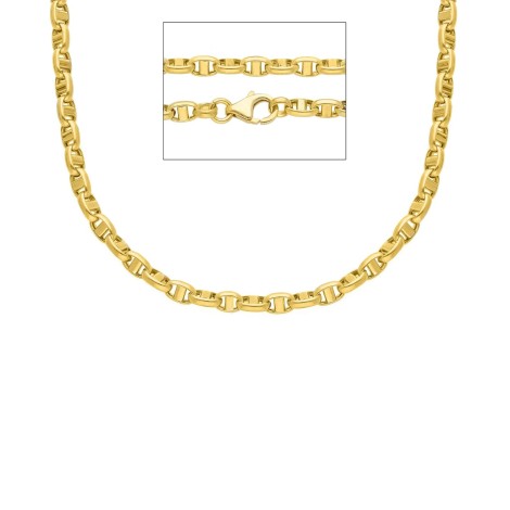 Collana Catena Traversino Oro Giallo 9k Spessa