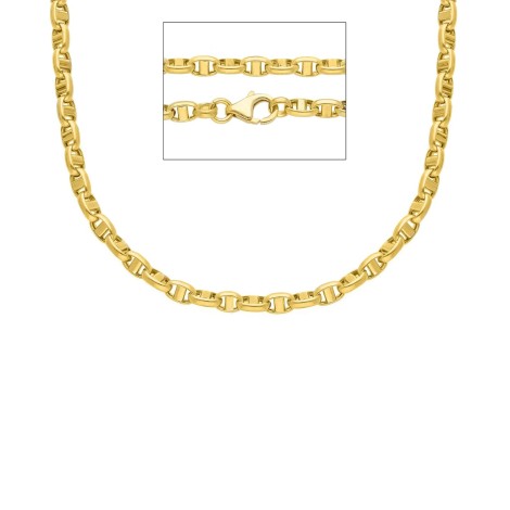 Collana Catena Traversino Oro Giallo 9k Spessa