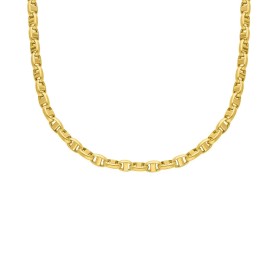 Collana Catena Traversino Oro Giallo 9k Spessa dettagli