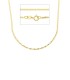 Collana Traversino Sottile Oro Giallo 9kt