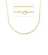 Collana Traversino Sottile Oro Giallo 9kt