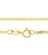 Collana Traversino Sottile Oro Giallo 9kt chiusura
