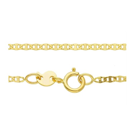 Collana Traversino Sottile Oro Giallo 9kt chiusura