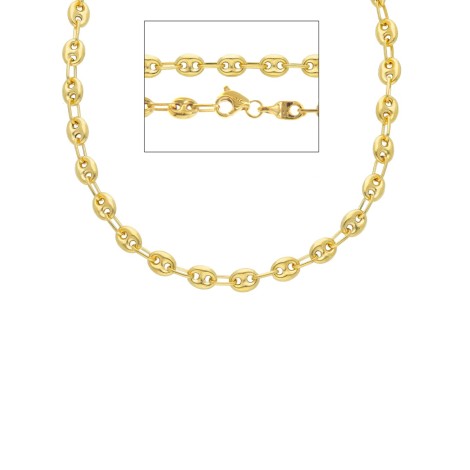 Collana Maglia Marina Oro Giallo 9kt Spessa dettagli