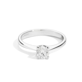 Anello Recarlo Solitario Maria Teresa Oro Bianco Diamante R30SO100