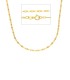Collana Maglia Marina Oro Giallo 9kt Sottile