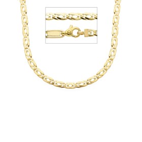 Collana Occhio di Pernice Oro Giallo 9kt Filo 0,80