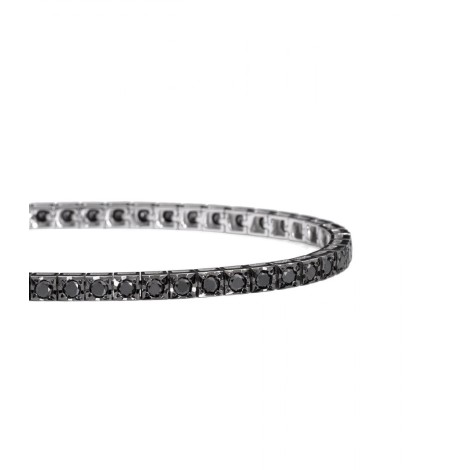 Bracciale Tennis Recarlo Diamanti Neri Face Cube