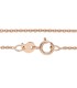 Collana Roll On Oro Rosa 9kt chiusura