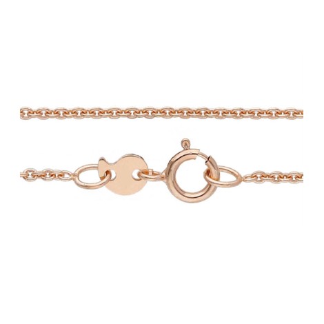 Collana Roll On Oro Rosa 9kt chiusura