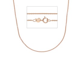 Collana Roll On Oro Rosa 9kt