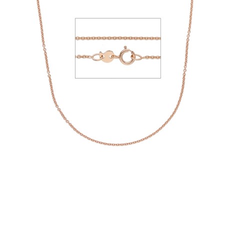 Collana Roll On Oro Rosa 9kt