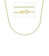 Collana Roll On Sottile Oro Giallo 9kt