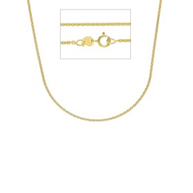 Collana Roll On Sottile Oro Giallo 9kt