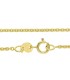 Collana Roll On Sottile Oro Giallo 9kt chiusura