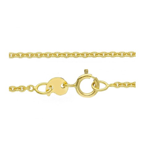 Collana Roll On Sottile Oro Giallo 9kt chiusura