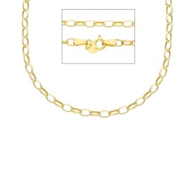 Collana Rolò Larga Oro Giallo 9kt