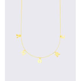 Collana Lettere Passanti Oro Giallo 9kt