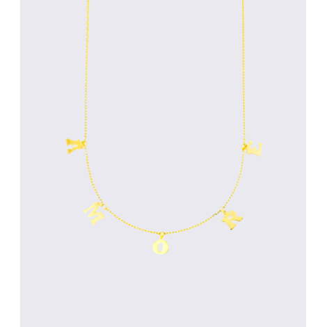 Collana Lettere Passanti Oro Giallo 9kt