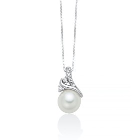 Collana Perla Miluna Oro Bianco 18kt Diamanti PCL6467