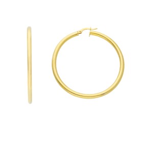 Orecchini Cerchi Oro Giallo 9kt 3mm