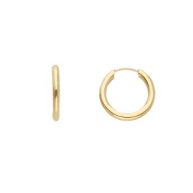 Orecchini Cerchi Oro Giallo 9kt Filo 2mm