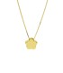 Collana Fiore Oro Giallo 9kt Bombato