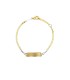 Bracciale Targhetta Oro Bicolore 9kt Baby