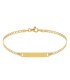 Bracciale Targhetta Oro Giallo 18kt
