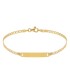 Bracciale Targhetta Oro Giallo 18kt