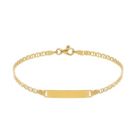 Bracciale Targhetta Oro Giallo 18kt