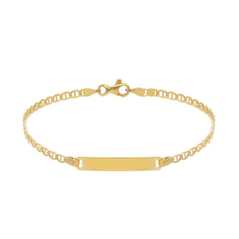 Bracciale Targhetta Oro Giallo 18kt