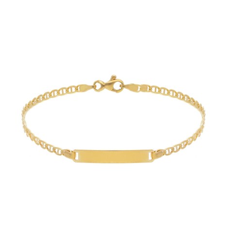 Bracciale Targhetta Oro Giallo 18kt