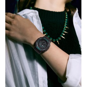 Orologio Casio G-Shock Classic GMA-S2100GA-1AER Nero Verde