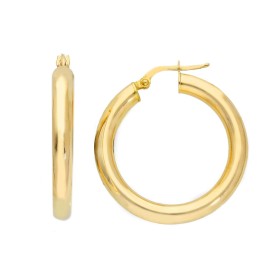 Orecchini Cerchi Oro Giallo 18kt Spessi