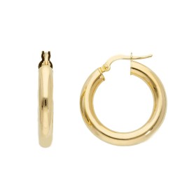 Orecchini Cerchi Oro Giallo 18kt Spessi