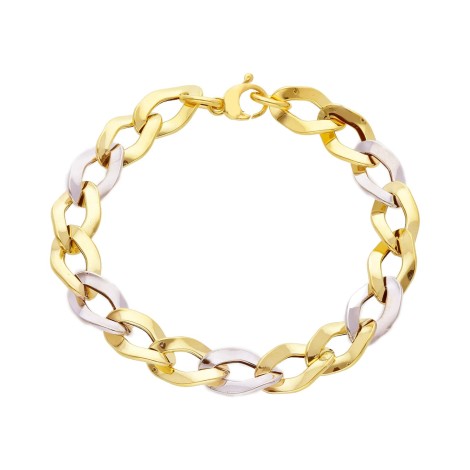 Bracciale Grumette Oro 18kt Bicolore