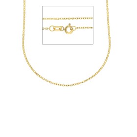 Collana Forzatina Oro Giallo 18kt Filo 0,35